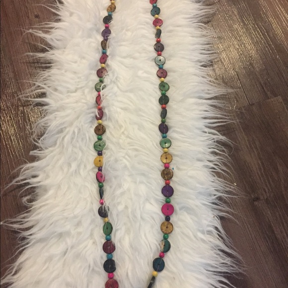 Wooden colorful necklace multipurpose - Picture 2 of 5